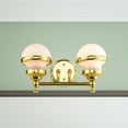 thumbnail image 5 of 5712-02 Livex Lighting Oldwick - 2 Light Bath Vanity in Modern Style - 15 Inches wide by 8.25 Inches high-Polished Brass Finish, 5 of 13