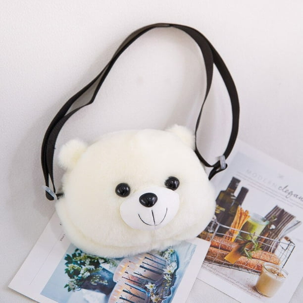 Mochila de oso de peluche Kawaii para ninos morral de oso de peluche bolsa cruzada de regalo juguete para ninas pequenas1PCS14x18cm Fivean unisex Walmart en linea