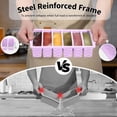 thumbnail image 3 of 2-Pack Silicone Freezer Trays with Lid, 2 Large 2-Cup(500Ml) & 6 Small 1/2-Cup(1, 3 of 9