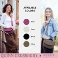 thumbnail image 4 of Kedzie Quinn Crossbody Bag, Woven Fabric Crossbody Purse with Adjustable Strap, Olive, 4 of 5