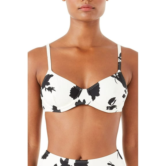 Kate Spade New York Bicolor Underwire Bikini Top Medium Ivory