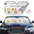 thumbnail image 2 of Balery Watercolor Gnome Garden Print Car Windshield Sun Shade,Windshield Sunshade for Car Pickup Truck SUV Accessories-Medium, 2 of 7