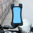 thumbnail image 7 of Walbest Motorcycle Phone Holder Motorcycle Motorbike Phone Mount Holder Handlebar for 3 5 6 5 inch 8 7 6 6s 7Plus 5 5s Galaxy S5 S6 S7 S8 Smartphones 360 Degree Rotation (Blue), 7 of 7