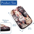 thumbnail image 4 of Animal Printed Soft Furry Car Armrest Mat 12.5x8.2 Inch Comfortable Armrest Accessory, 4 of 6