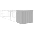 thumbnail image 5 of vidaXL Dog House with Run Anthracite 84.3"x260.2"x71.3" Galvanized Steel, 5 of 8