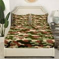 thumbnail image 3 of Erosebridal Camo Bed Sheets Set Twin Size for Teens, Vintage Camouflage Bed Sheets Twin, Military Print Decor, 3pcs, 3 of 7