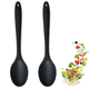 thumbnail image 1 of Paquete de 2 cucharas de silicona para cocinar Diseño higiénico resistente al calor Utensilios de cocina Cucharas para revolver Levamdar  CPB-DE-LYY1592-1, 1 of 6