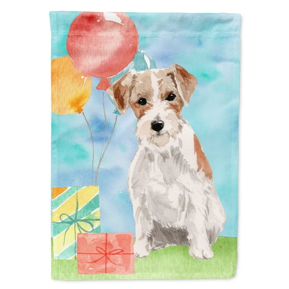 Happy Birthday Jack Russell Terrier House Flag