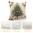 thumbnail image 4 of YINGXI Christmas Pillow Covers Christmas Tree Merry Christmas Red Decorative Cushion Case Winter Holiday Pillowcase for Sofa Couch Outdoor Patio Living Room (Red) 12x12in, 4 of 5