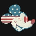 thumbnail image 2 of Men's Mickey & Friends Fourth of July Mickey Mouse Face Tank Top Black 2X Large, 2 of 5