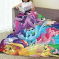 thumbnail image 6 of My Lit-Tle Pony Fleece Blanket Super Soft Cozy Throw Blanket Fuzzy Comfy Flannel Blanket Warm Plush Blankets And Throws For Couch, Sofa, Bed 60"X50", 6 of 7