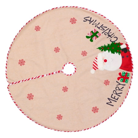 

Hemoton Christmas Tree Skirt Xmas Tree Ornament Festival Holiday Party Decoration