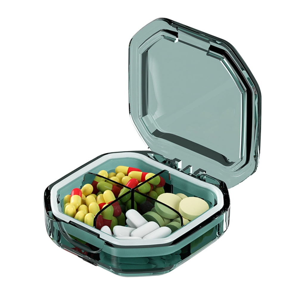 Travel Pill Organizer Moisture Proof Small Pill Box for Pocket Purse