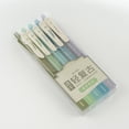 thumbnail image 5 of Retractable Gel Pens Quick Dry Vintage Ink Color Fine Point 0.5mm for Adult Coloring/Bullet Journal/Planner/Doodling/Noting 5-Pack, 5 of 6
