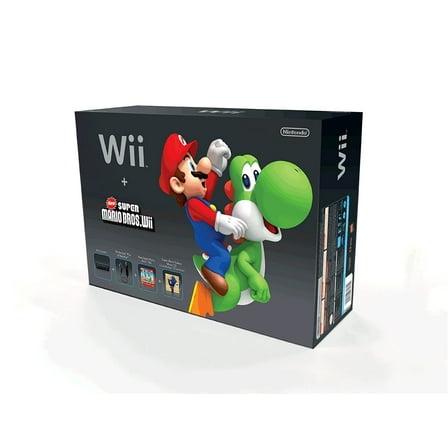 Pre-Owned Nintendo Wii Console Black - New Super Mario Bros [Used ]
