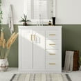 thumbnail image 2 of Modern Bathroom Cabinet, Vanity Bathroom With Top Sink, 3 Drawers, Soft Closing Door 30'' Bathroom Vanity, Single Sink Bathroom Vanity Cabinet, 2 of 9
