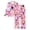 Hot Pink, variant on Summer Sales Womens Pajama Sets Loose Fall Mixed Sleeve Button Print Loungewear Halloween Pajama Sets for Women 2 Piece