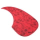 thumbnail image 1 of piezas de golpeador de guitarra acústica Folk antiarañazos, reemplazo de placa protectora para celuloide de 3841 pulgadas (forma de gota de agua de color rojo tortuga), 1 of 8