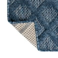 thumbnail image 5 of Unique Loom Outdoor Trellis Textured Collection Area Rug - Osage (7' 10" Square Navy Blue/Blue), 5 of 8