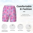 thumbnail image 5 of Xecao Pink Donuts for Men's Swimming Trunks Swim Trunks Quick Dry Swim Shorts with Mesh Lining Funny Swimwear Bathing Suits, 5 of 9