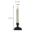 thumbnail image 3 of 6 Pcs Window Candles with Sensor Dusk to Dawn, Ivory Electric Window Candle Flickering, Christmas Fake Candles Battery Operated, Led Candlesticks with Black Holders for Xmas Holiday Decor, 3 of 9