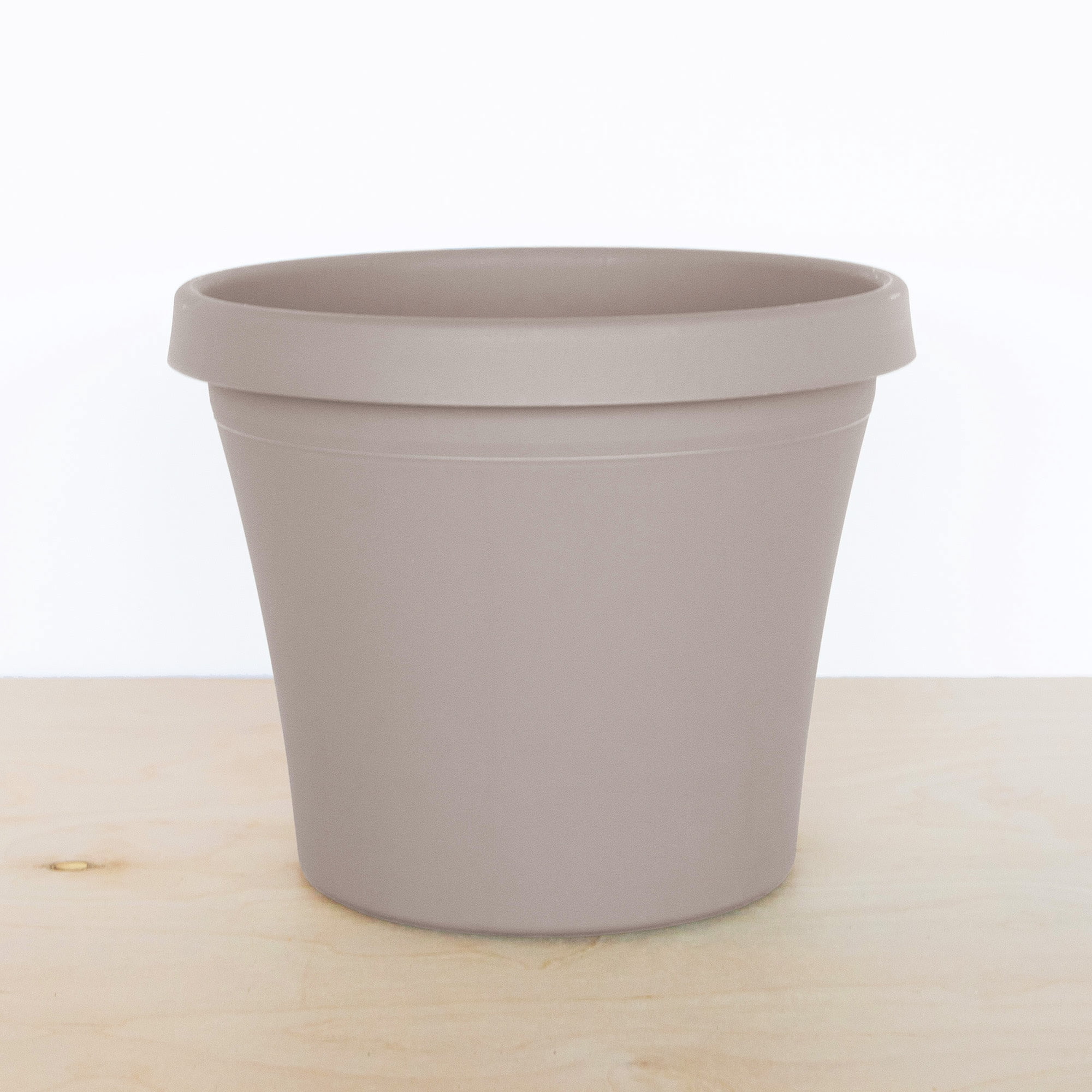 Bloem Terra 15" x 10.25" x 12.75" Round Pebble Stone Beige Resin Plant Pot