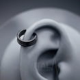 thumbnail image 6 of 16G Triple Layered Hinge Ring - Segment Hoops - Seamless Clicker for Helix, Ear Lobe, Nostril and Septum - Black, Gold, Rose Gold and Silver, 6 of 9