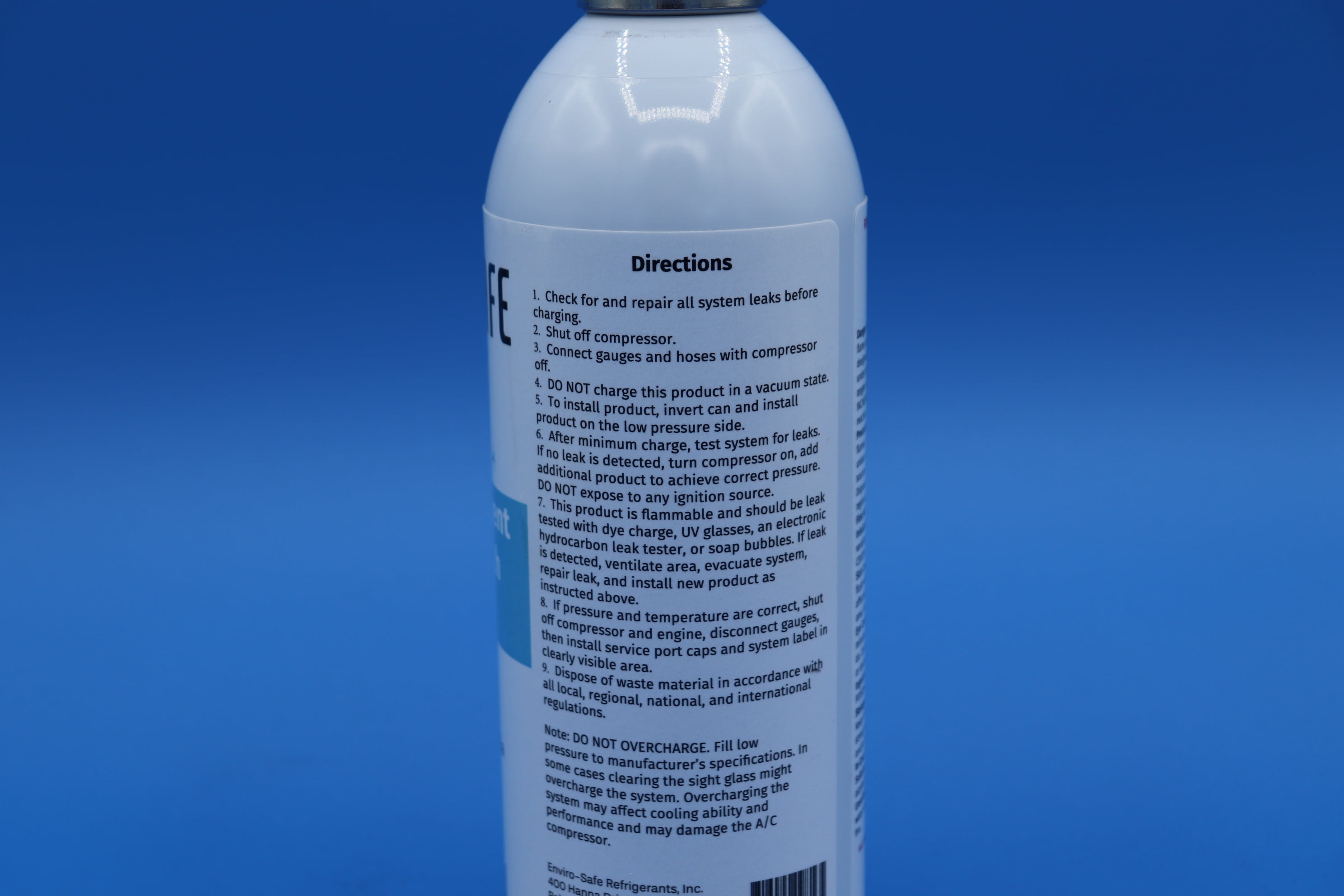 EnviroSafe R134a Replacement Refrigerant with Stop Leak 8 oz Automotive Refrigerant (12 Pack)