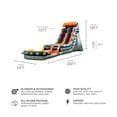 thumbnail image 2 of JumpOrange Rocker 19 ft Commercial Grade Inflatable Water Slide with Pool (with Blower), 2 of 6
