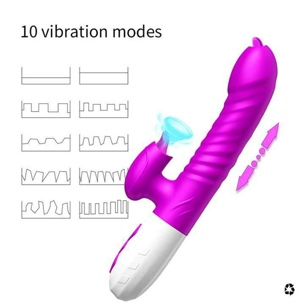 XBONP Thrusting Rabbit Vibrator for Women Sex Toys with 10