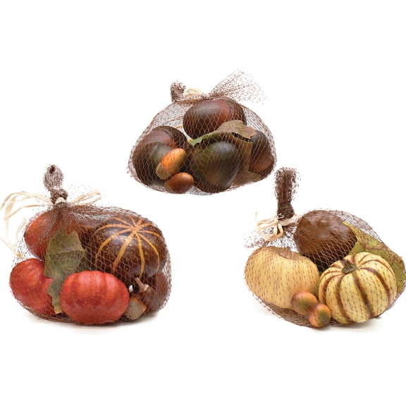 Northlight 11-PC Autumn Harvest Artificial Pumpkin, Gourd, Acorn and Leaf Decoration Set