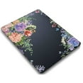 thumbnail image 4 of KSK KAISHEK for MacBook Air 13 inchs Case 2018 - 2022 Rel. Model A1932/A2179/A2337 m1, Plastic Protective Case Hard Cover + Black Keyboard Cover, Flowers 85_2, 4 of 5