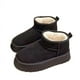 thumbnail image 5 of Botas de nieve de tubo corto con suela gruesa para mujer, con relleno de terciopelo, antideslizantes y cálidas de algodón, 5 of 6