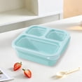 thumbnail image 5 of Yhmxh 3-Compartment Bento Box Lunch Containers, Reusable Leak-Proof Meal Prep Containers, Wheat Straw Divided Food Storage Boxes With Lids, Stackable Snack Boxes for Work, and Travel, Microwavable, 5 of 6