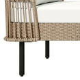 thumbnail image 4 of Dextrus 74" Patio Daybed Rattan Lounge Chair Chaise Recliner w/ Cushion & Pillow - Beige, 4 of 9