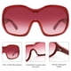 thumbnail image 5 of Gafas de sol TYA Oversize con diseño envolvente tipo escudo rojo para mujeres y hombres, 5 of 6