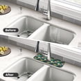 thumbnail image 4 of Logiee Hawaiian Style Print Kitchen Sink Splash Guard Faucet Mat for Splash Guard Behind Faucet Drip Catcher for Kitchen,Bathroom,Sink Mat,Dish Drying Mat,Bathroom-15" X 5.5", 4 of 7