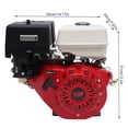 thumbnail image 2 of 15 HP 4 Stroke Horizontal Engine Motor Go Kart Replacement Motor Recoil Start Engine OHV, 2 of 13
