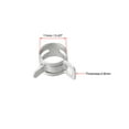thumbnail image 3 of Uxcell 11mm Silver Tone Steel Band Spring Clamp for Fuel Line Silicone Hose 20 Pack, 3 of 5