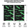thumbnail image 2 of Blackout Kids Curtains,Black Halloween Bats with Green Childrens Insulated Curtains Set Of 2,Bedroom Essentials,Toddler Room Decor 42"x63", 2 of 5