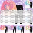 thumbnail image 4 of Toddler Girl Fall Outfits 24 Months 2T 3T 4T 5T 6T 7T Toddler Baby Girl Fall Winter Clothes Tie-dye Long Sleeve Pullover Sweatshirts Jogger Pants Purple Size 3-4 Years, 4 of 9
