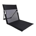 thumbnail image 4 of Silla de playa plegable, asiento bajo, tumbona, asiento de suelo para exteriores con respaldo, colchoneta para piscina, pesca, jardín, viajes, picnic Negro, 4 of 8