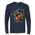 thumbnail image 3 of Dean Russo The Only Person Dog Lover Mens Long Sleeve Shirt, Vintage Heather Navy, XX-Large, 3 of 6