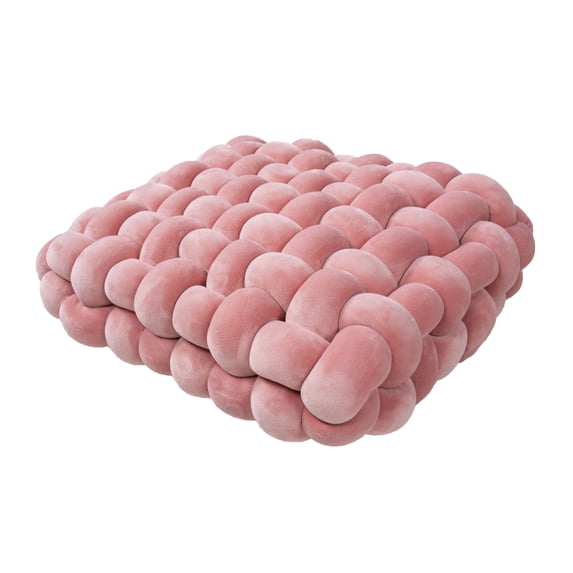 Mightlink Throw Pillow Soft Touch Comfortable Woven Plush Living Room Sofa Knot Design Cushion Home Decor for Daily Life