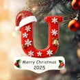 thumbnail image 1 of CaiYueKe 26-Piece Alphabet Christmas Ornaments Set Acrylic Letter Decorations with Snowflake Bell Pattern for DIY Holiday Tree Wreath Mantel Festive Hanging Decor Xmas Gifts for Family Friends, 1 of 9