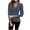 *Blue, variant on Women's V Neck Sweater, Long Sleeve Work Tops, Asymmetrical Slim Fit V Neck Wrap Shirts Wine,Womens Plus S