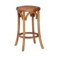 thumbnail image 1 of Whit Rattan Seat Backless Counter Stool, Walnut, 1 of 6