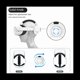 thumbnail image 3 of Para Quest 2 Reemplazo Ajustable Elite Headwear CóModo Sin PresióN Facial VR Accesorios Inteligentes, Blanco, 3 of 5