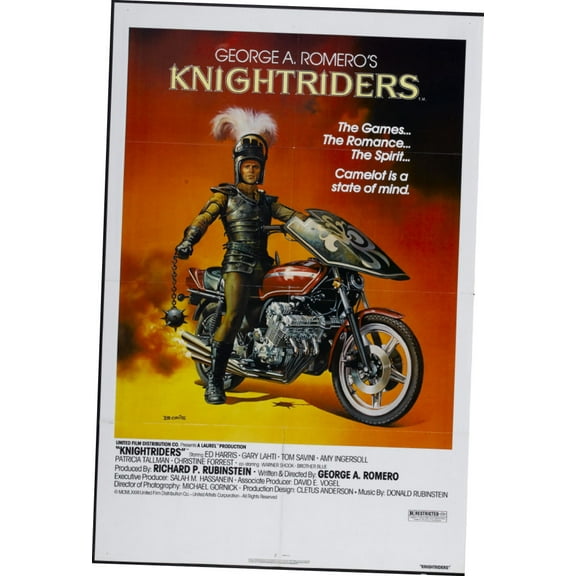 Knightriders Movie Poster Art Poster 24x36 Unframed, Age: Adults, Rectangle Poster Time