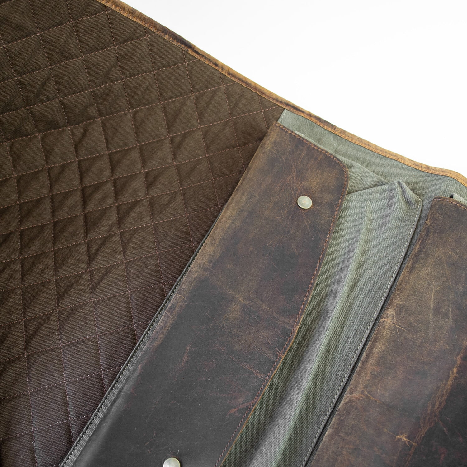 Outdoor Leisure Products Model CT10007 Canvas and Leather Gun Cleaning Mat